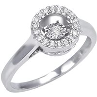 Anello Bliss Donna in Oro bianco Diamante 0.12 Ct 20073937-12 - 20073937-12